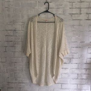 Mossimo, cream/white Summer cardigan, Sz S